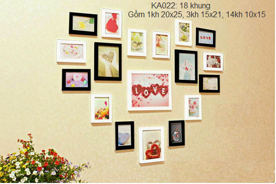 Khung ảnh bộ 18 khung - KA022